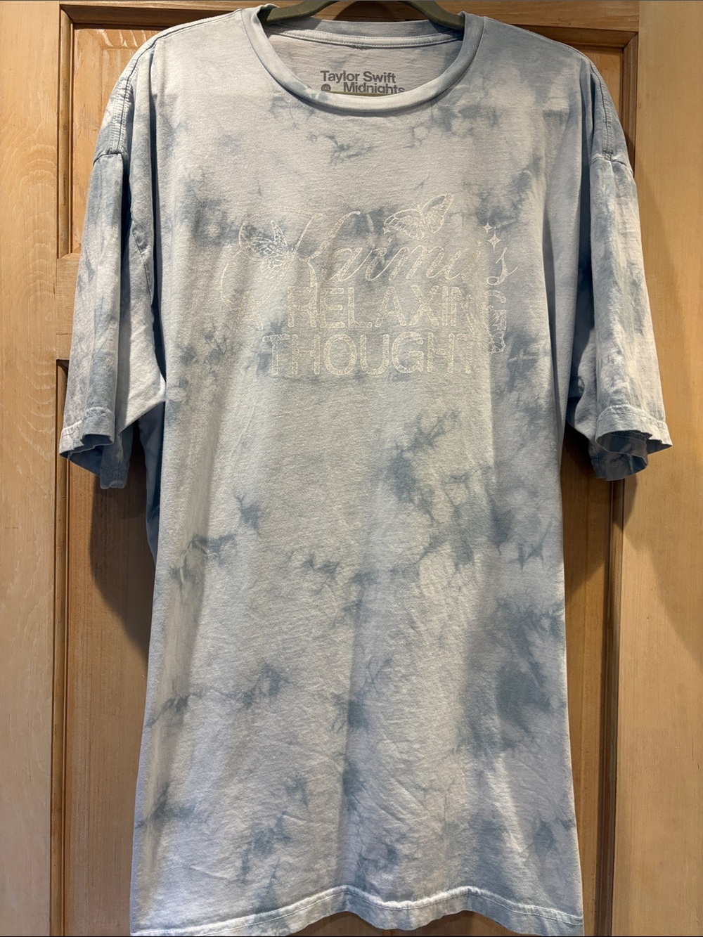 Taylor Swift Light Blue Tie-Dye Midnights Graphic Tee 3X